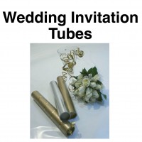 Wedding Invitation Tubes - 1.5" (38mm) Diameter